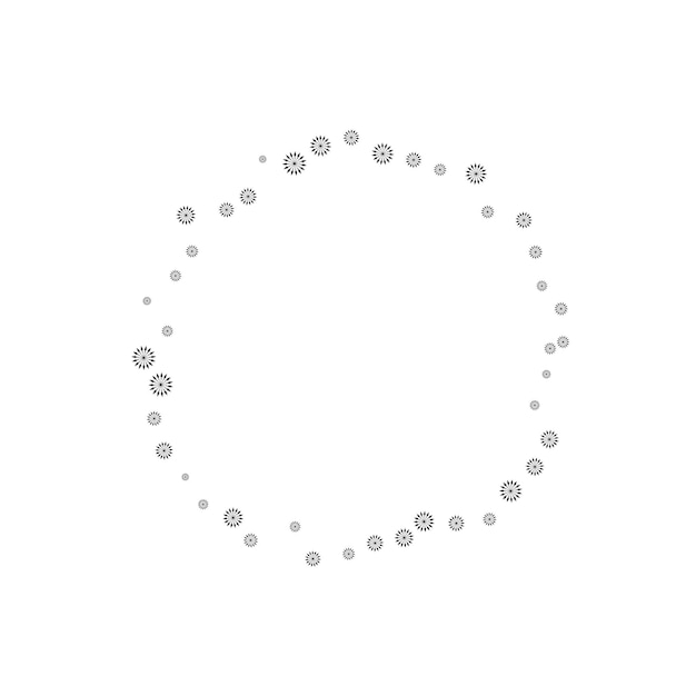 Round decorative frame Vector graphics
