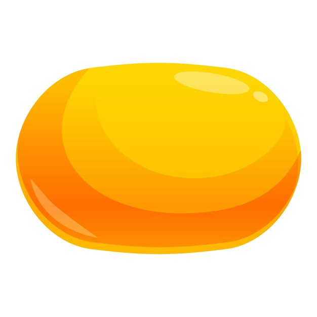 Round yellow honey pudding glowing in the light
