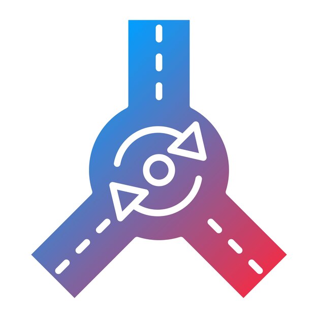 roundabout icon vector image can be used for map and navigation
