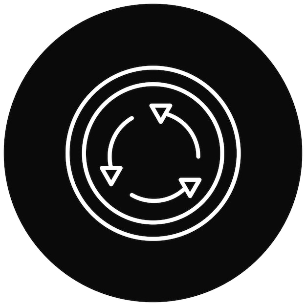 Roundabout icon vector image Can be used for Road Signs