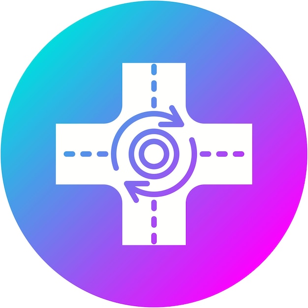 Roundabout vector icon Can be used for Map and Navigation iconset