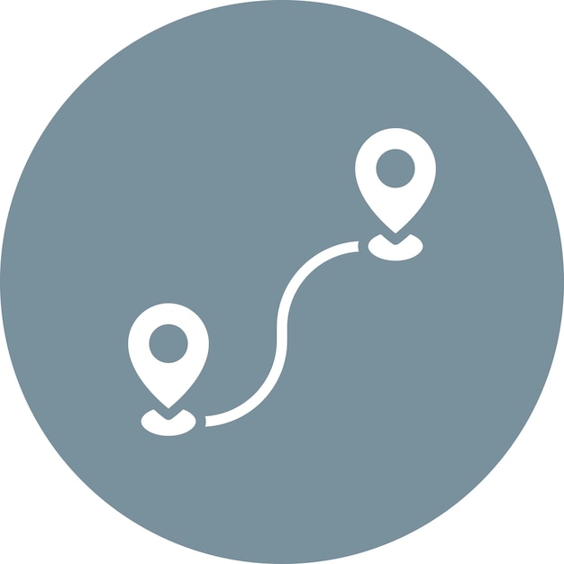 Route vector icon illustration of Immigration iconset