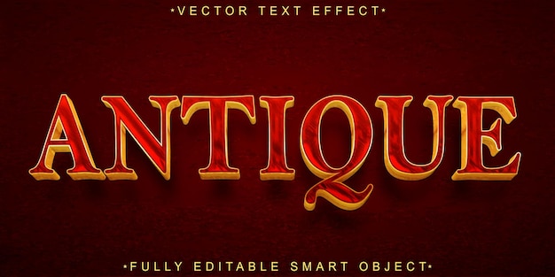 Royal Luxury Historic Antique Vector Fully Editable Smart Object Text Effect