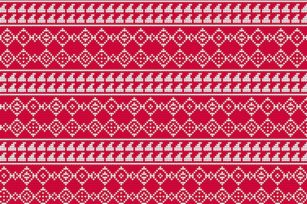 RoyaltyFree Vector Pattern of Christmas Ornaments premium vector
