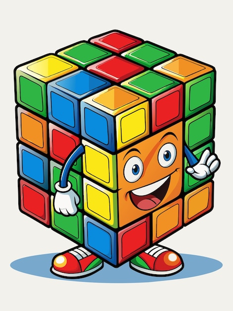 rubiks kub vektor grafik illustration EPS källfilsformat förlustfri skalning ikondesign
