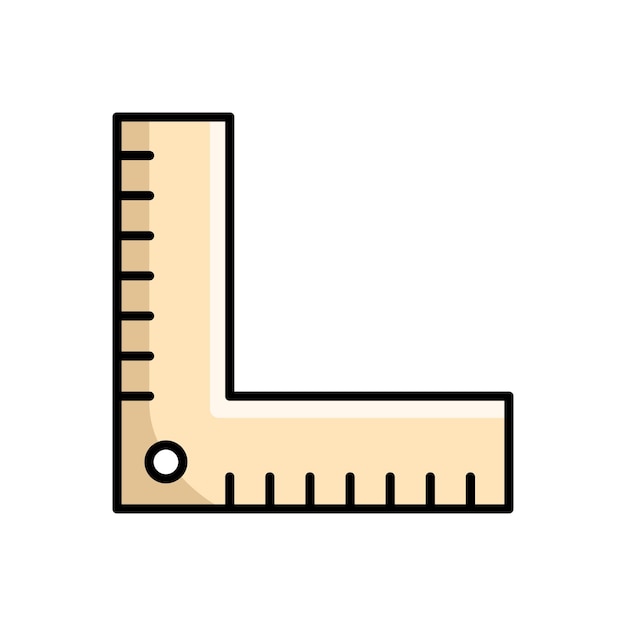 ruler icon vector design template in white background