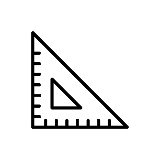 ruler icon vector design template simple and clean