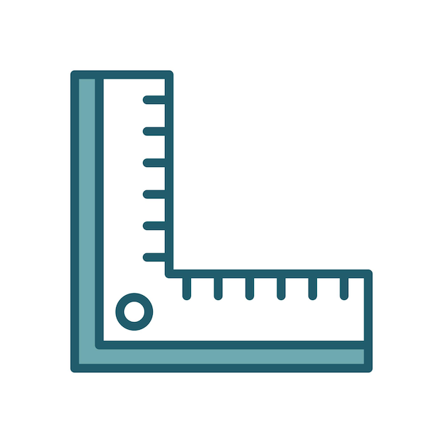 ruler icon vector design template simple and clean