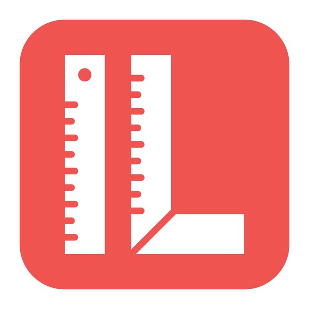 Ruler icon vector image Can be used for Shoemaker