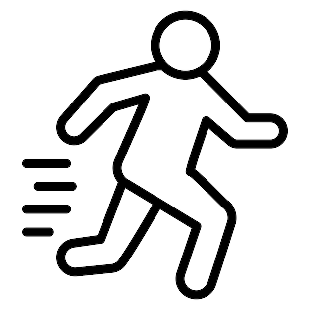 Running Person Vector Illustration