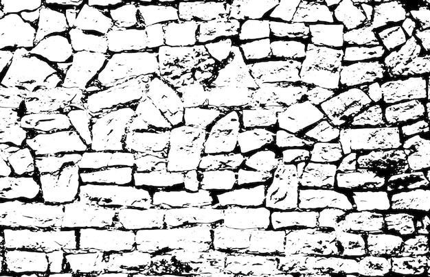 Rustic cracked vector texture with many cracks and scratches Abstract background Broken and damaged surface Aged backdrop Vector graphic illustration with transparent white EPS10