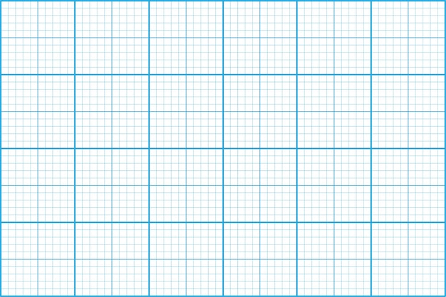 Rutpappersmönster Blå rutnätslinjer Fyrkantig layout Vektorbakgrund