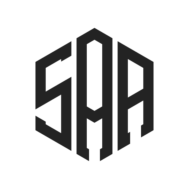 SAA Logo Design Initial Letter SAA Monogram Logo using Hexagon shape