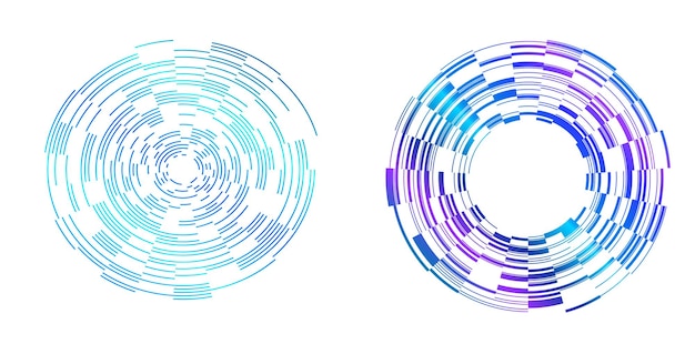 Sæt Designelementer symbol Redigerbar halftone ramme prik cirkelmønster på hvid baggrund Vektor illustration eps 10 ramme med sorte tilfældige prikker Rund kant Ikon bruger halftone cirkelprikker tekst