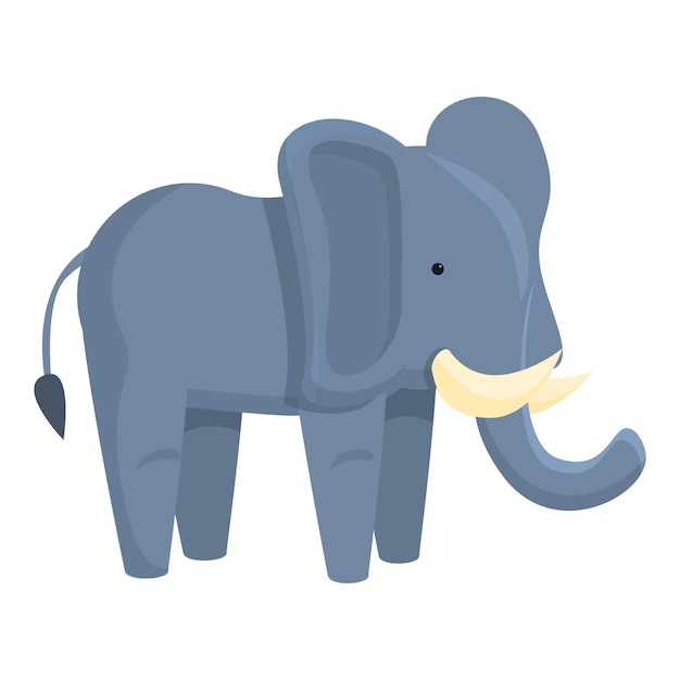safari elephant icon cartoon of safari elephant vector icon for web design isolated on white background