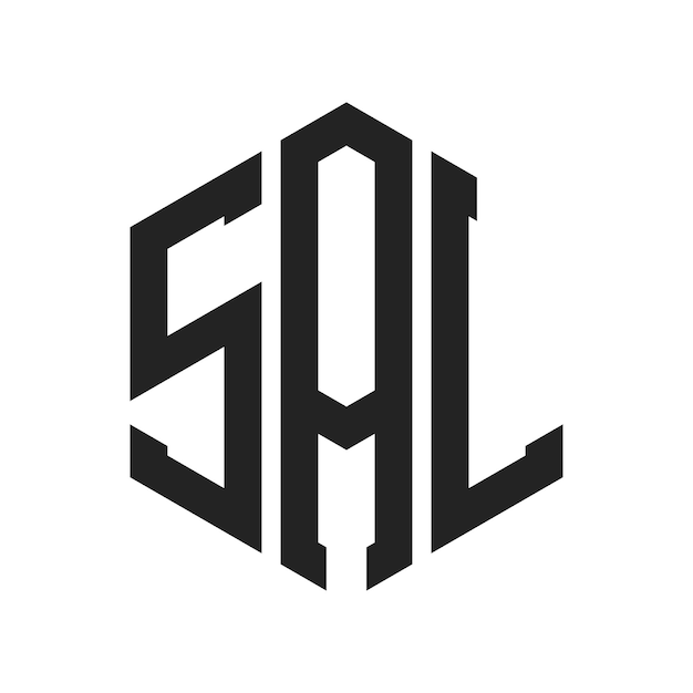 SAL Logo Design Initial Letter SAL Monogram Logo using Hexagon shape