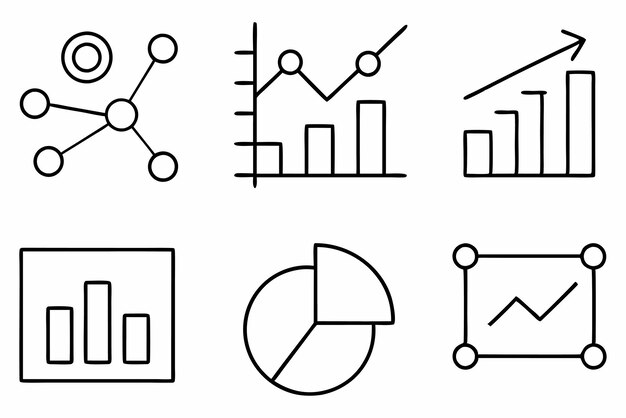 Sales Analytics Tools Abstract Line Art Illustration Concepts Gallery