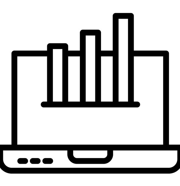 Sales Growth vector icon illustration of Business Analytics iconset