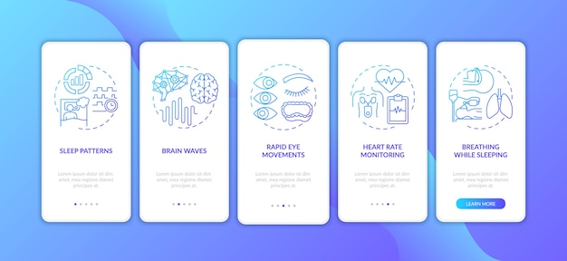 Samling af designs til mobilapps