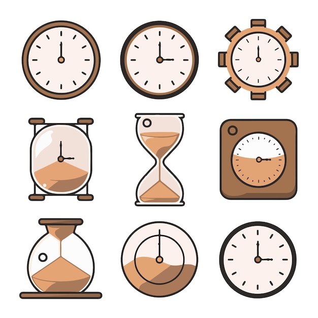 sand clock icon web design in vector