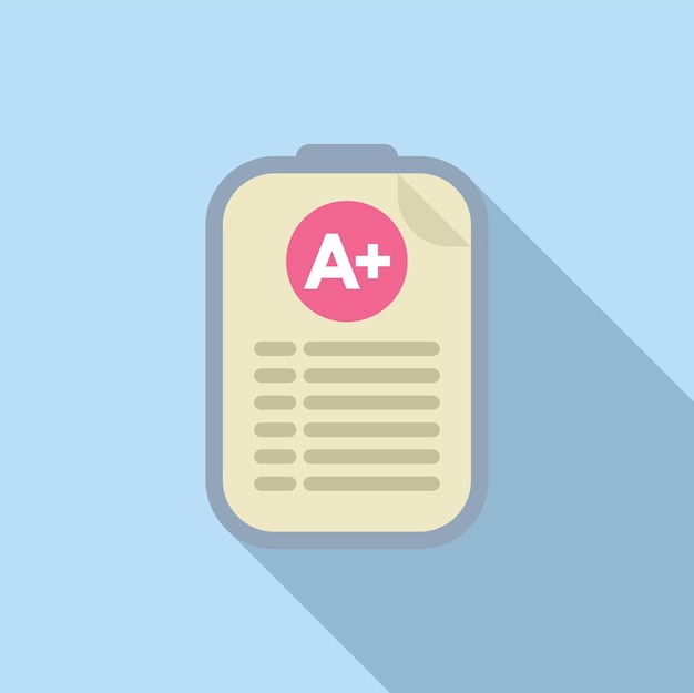 Satisfaction level clipboard icon flat vector Star button degree