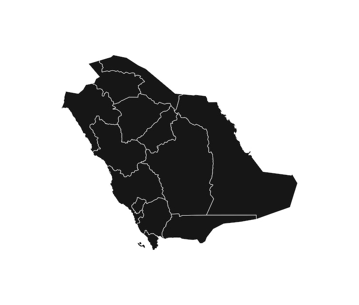 Vektor saudi arabia map vector icon