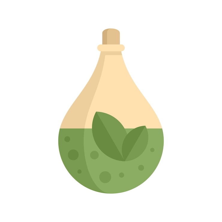 Vektör sauna herbal oil icon flat illustration of sauna herbal oil vector icon isolated on white background