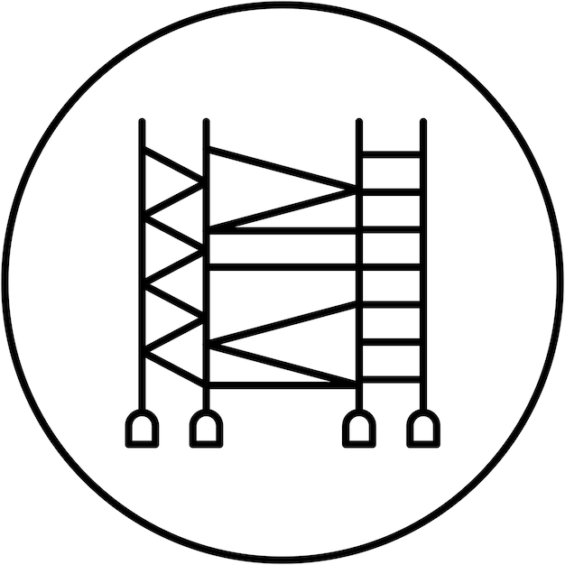 scaffolding icon vector image can be used for home improvements