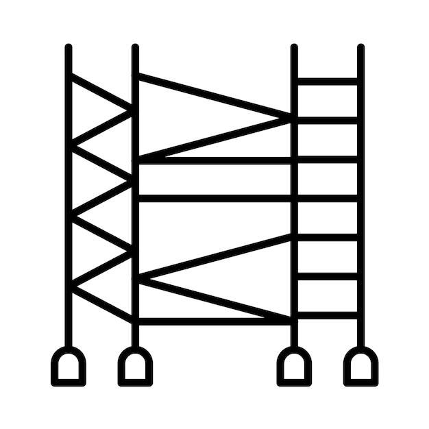 scaffolding line illustration