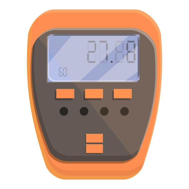 scale digital thermometer icon cartoon of scale digital thermometer vector icon for web design isolated on white background