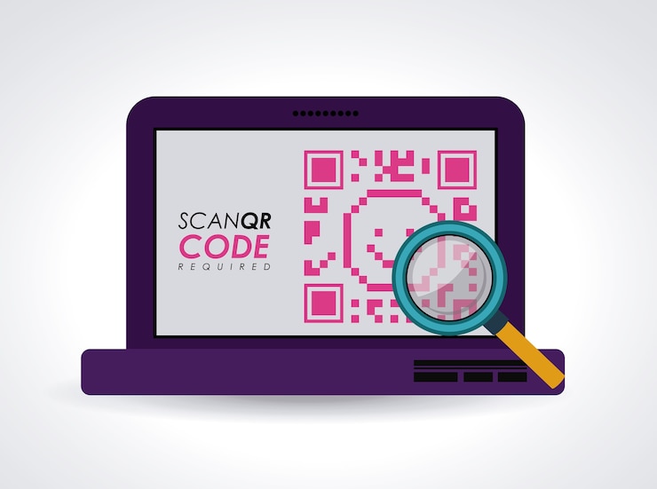 Vektör scan qr code design