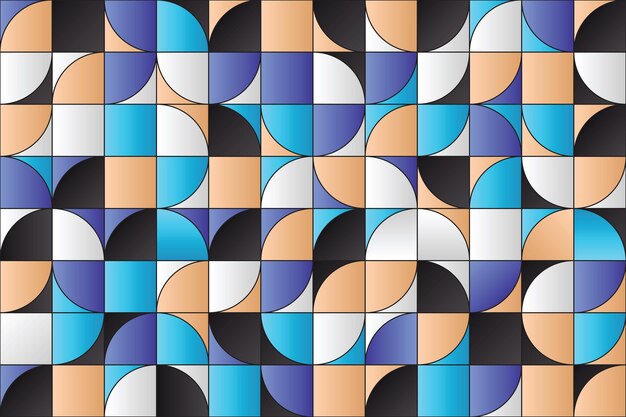 scandinavian gradient geometric seamless pattern design