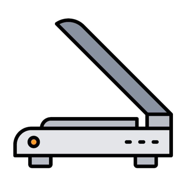 Scanner Vector Illustration Style