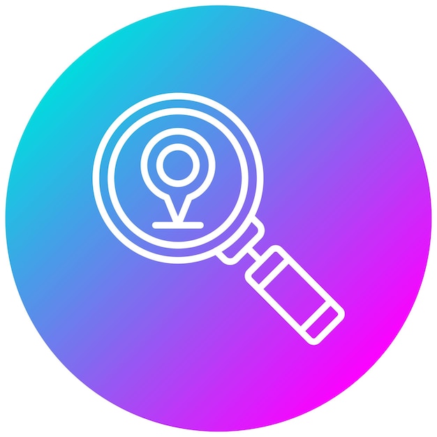 Scanning Location Vector Illustration Style