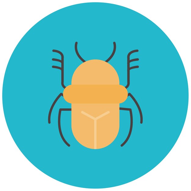 Scarab Flat Illustration