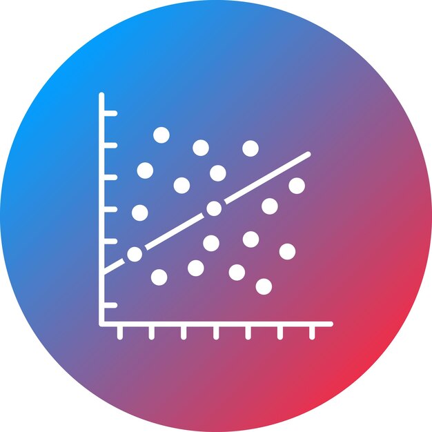 Scatter Plot icon vector image Can be used for Infographics