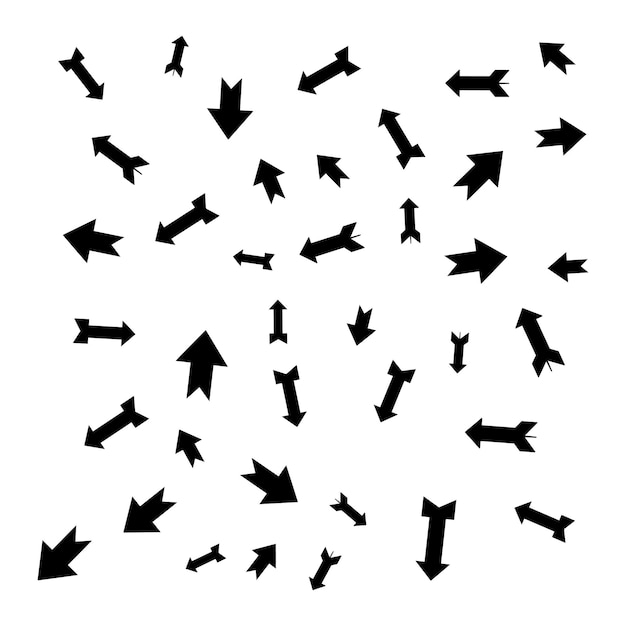 Scattered Arrows Background
