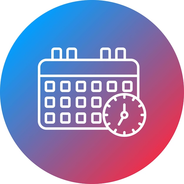 schedule icon vector image can be used for business management