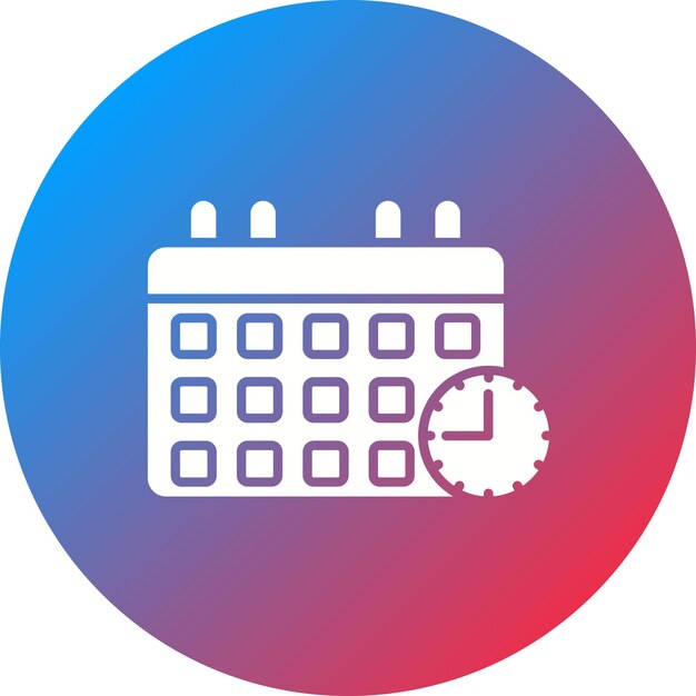 schedule icon vector image can be used for business people