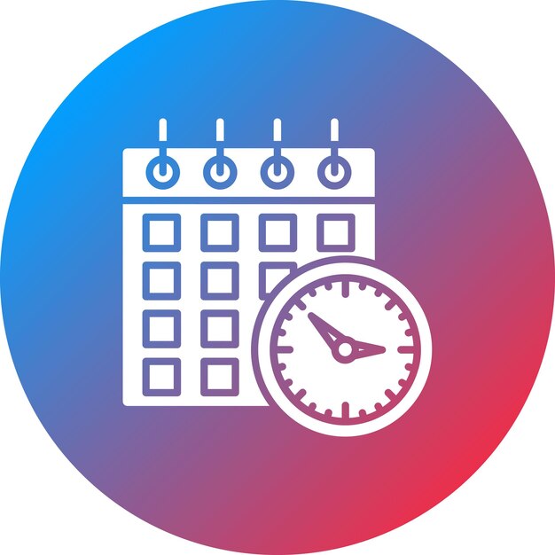 Schedule icon vector image Can be used for Project Management