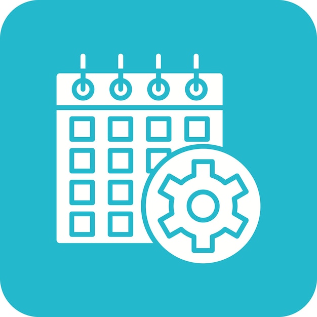 schedule icon vector image can be used for project management