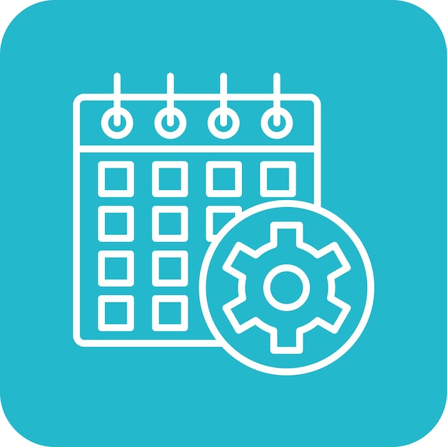 schedule icon vector image can be used for project management