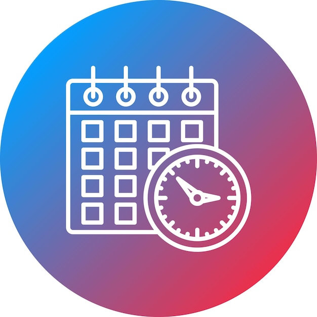 Schedule icon vector image Can be used for Project Management