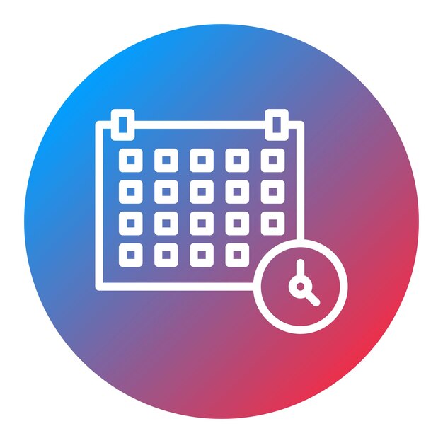 schedule icon vector image can be used for railway