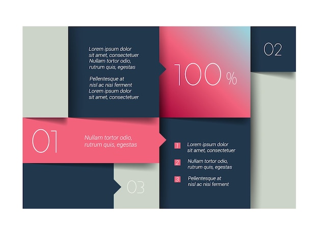 Schedule tab banner Minimalistic vector design infographic