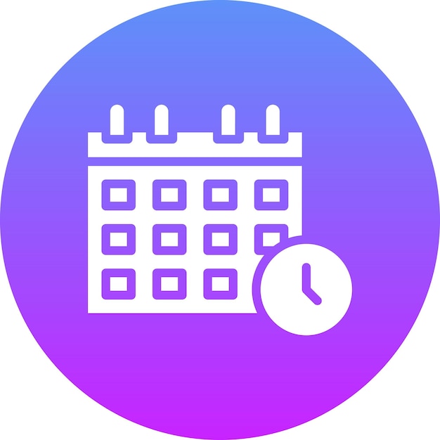 Schedule vector icon illustration of Immigration iconset