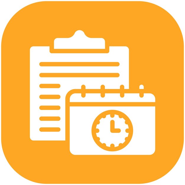 Schedule vector icon illustration of Project Management iconset