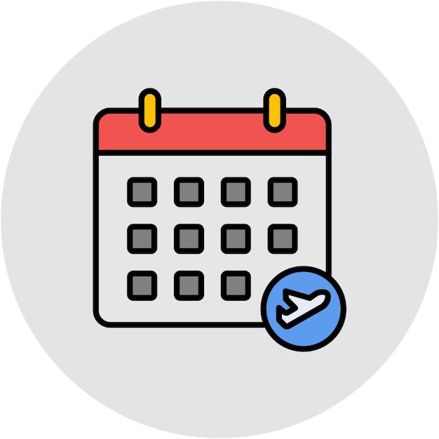 Schedule Vector Illustration Style