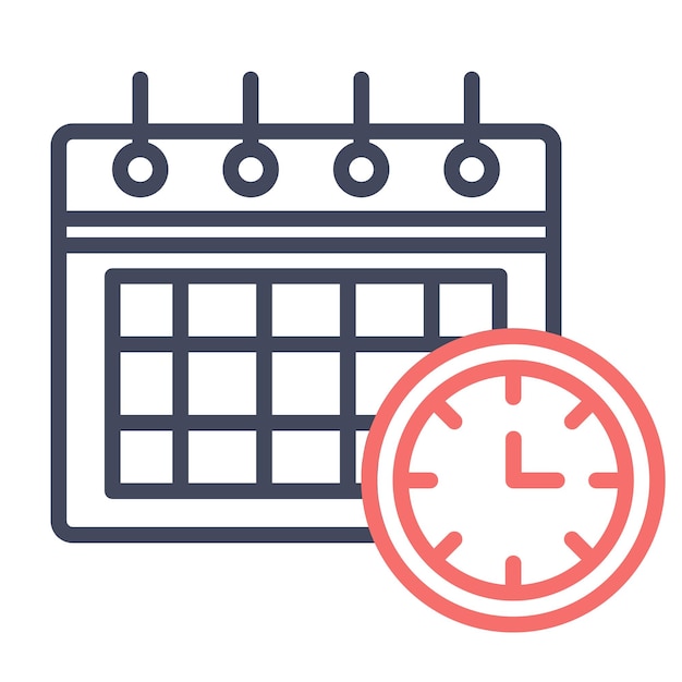 Schedule Vector Illustration Style