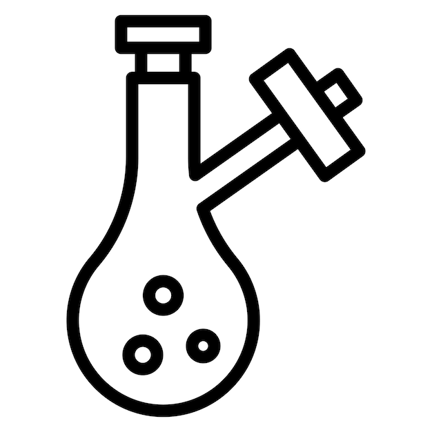 schlenk flask line illustration